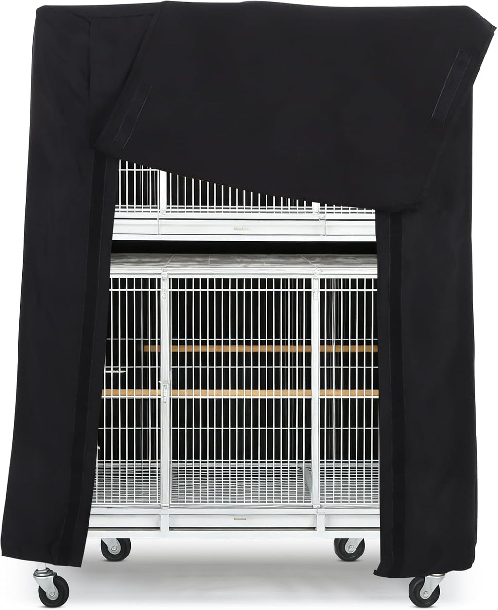 POPETPOP blackout shield with front flap open for easy pet access.