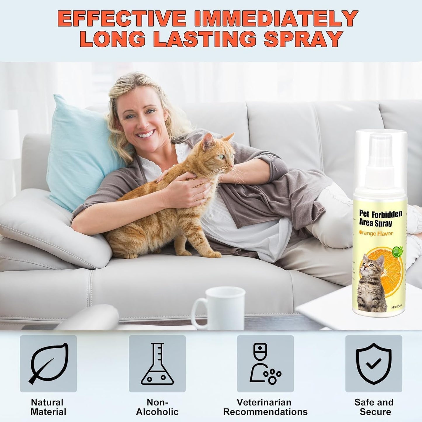Nakesy pet behavior correction spray for cats.