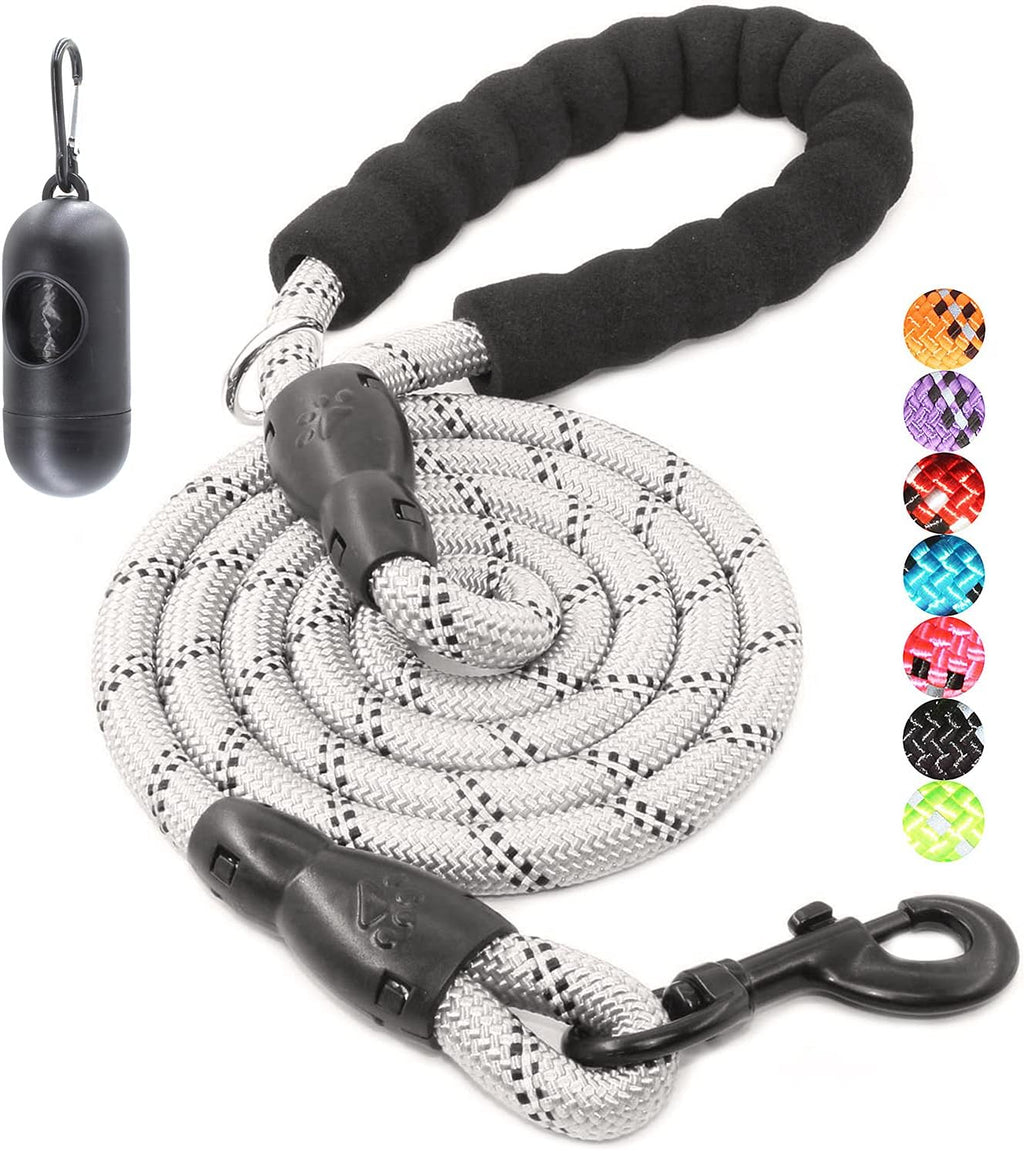 BAAPET 2/4/5/6 FT Dog Leash with Comfortable Padded Handle and Highly Reflective Threads for Small Medium and Large Dogs (5FT-1/2'', Black) - Image 9