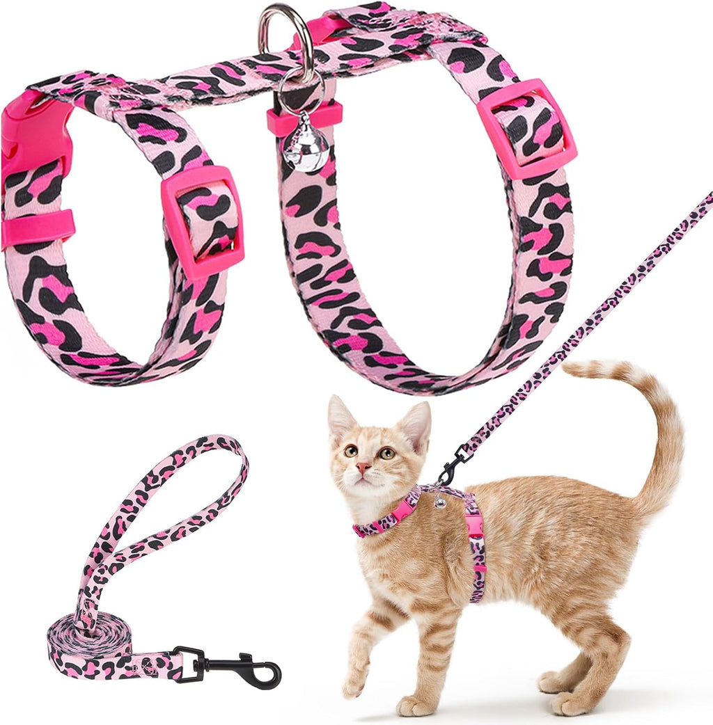 BEAUTYZOO Cat Harness and Leash Set Escape Proof for Walking, Kitten Soft Adjustable Vest Harnesses for Small Medium Large Cats, Easy Control Breathable Plaid Ribbon Nylon for Outdoor Indoor Use - Image 10