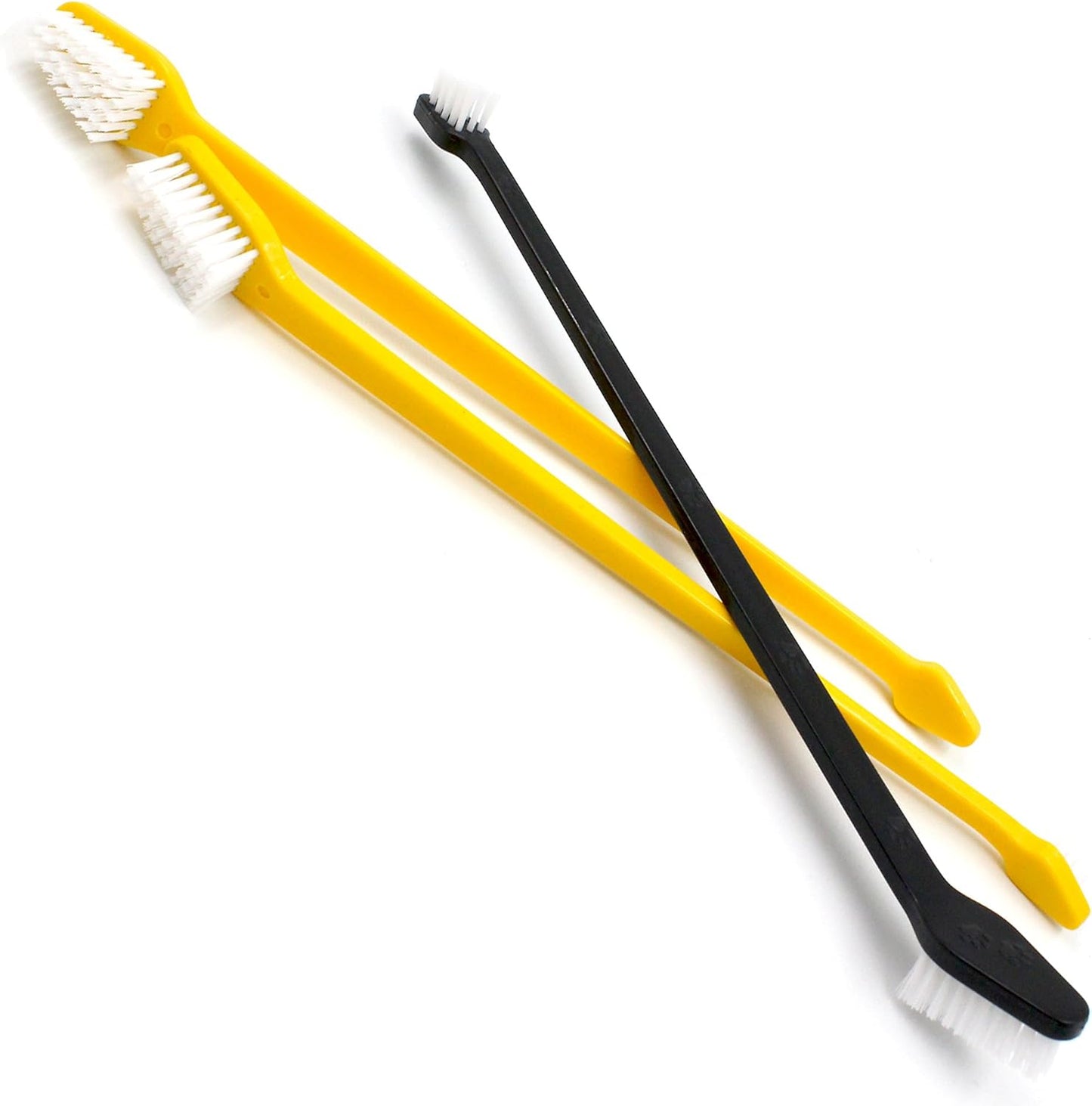 Six pack of dual-ended pet toothbrushes by Pet Republique for multi-pet dental cleaning