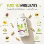 Uvola Milk Thistle Synbiotic Formula - Vegan - 60 Capsules - Image 5