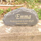 MARYTumm personalized pet memorial stone front view for garden decor