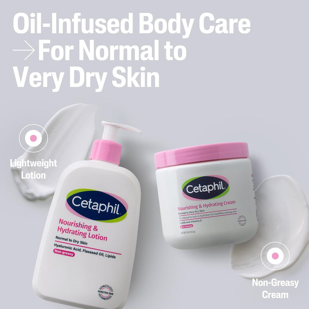 Cetaphil body lotion 16 fluid ounce bottle side angle