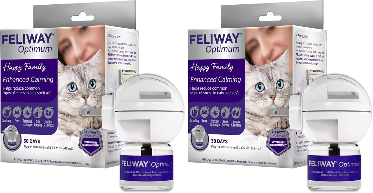 FELIWAY Optimum Cat Calming Diffuser Kit - Advanced Support to Help Reduce Urine Spraying, Scratching, Fighting and Hiding due to Stress - 30Day All in One Cat Pheromone Plug In Diffuser - Image 11