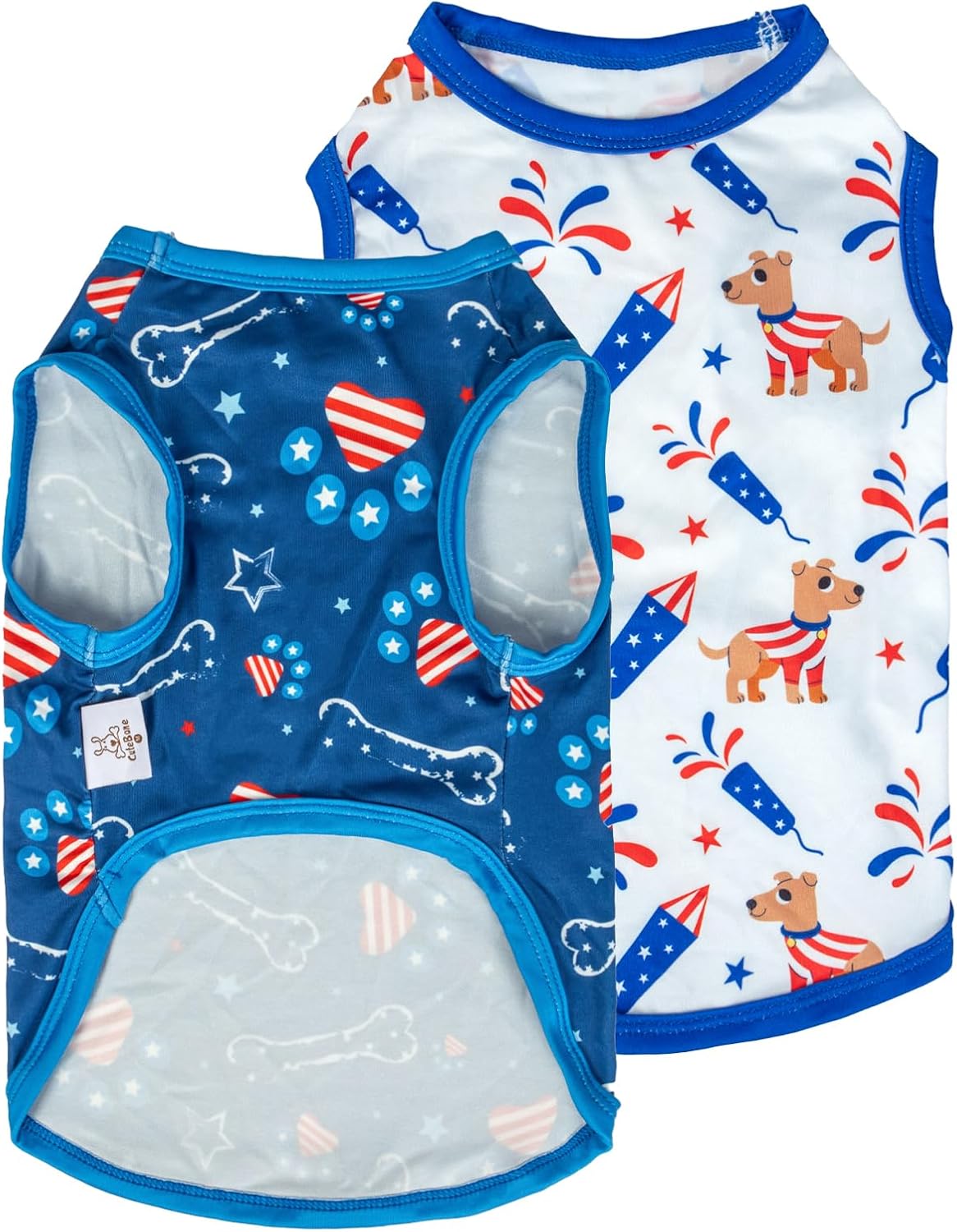 CuteBone Dog Shirts 2-Pack Soft Pet Clothes Breathable Summer Vest for Small Puppy and Stretchy Cat Apparel - Image 12