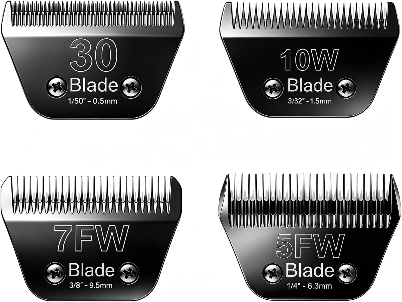 Dog Grooming Clipper Blades Replacement Compatible with Andis Dog Clippers,Most OsterA5, Wahl KM Series Pet Clippers (Black(5FC)) - Image 11