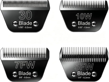 Dog Grooming Clipper Blades Replacement Compatible with Andis Dog Clippers,Most OsterA5, Wahl KM Series Pet Clippers (Black(5FC)) - Image 11