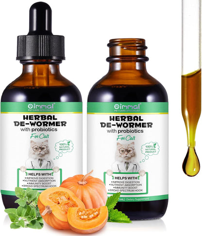 Accio broad spectrum pet gut health oral drops nutritional facts label view.