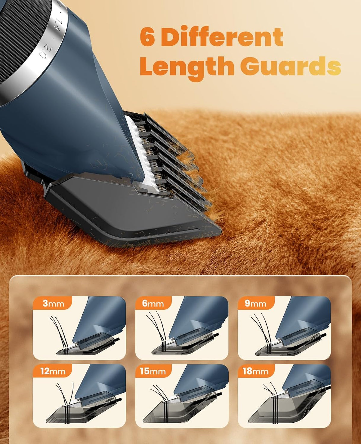 Oneisall low noise pet shaver being used on a small dog coat