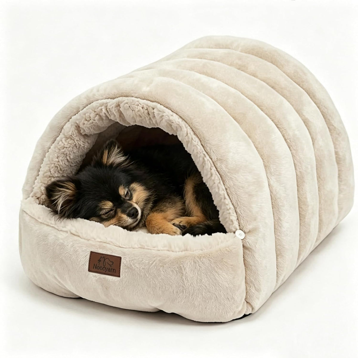 Covered Cat Bed Cave for Indoor Cats, 2-in-1 Enclosed Pet Bed for Small Dogs and Kittens with Zippered Washable Cat Mats, Cat House Bed, Grey - Image 13