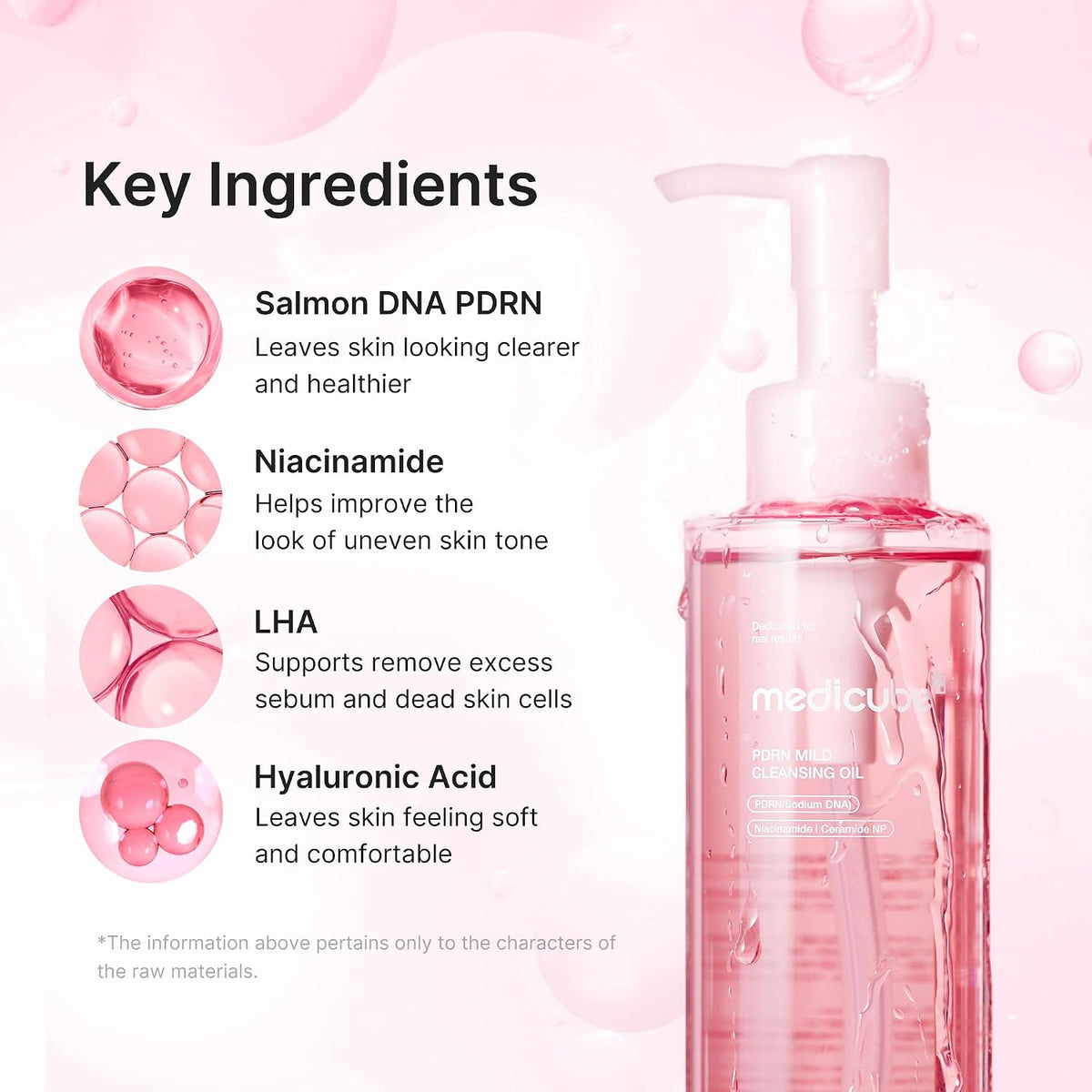 Medicube PDRN cleansing oil bottle close up