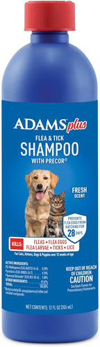 ADAMS Plus Botanicals Flea & Tick Shampoo with Precor for Dogs, Cats, Puppies & Kittens, Flea Shampoo to Treat Infestations, Kills Eggs & Lice, Cleans and Conditions Coat, Plant-Based, 16 Ounces - Image 12