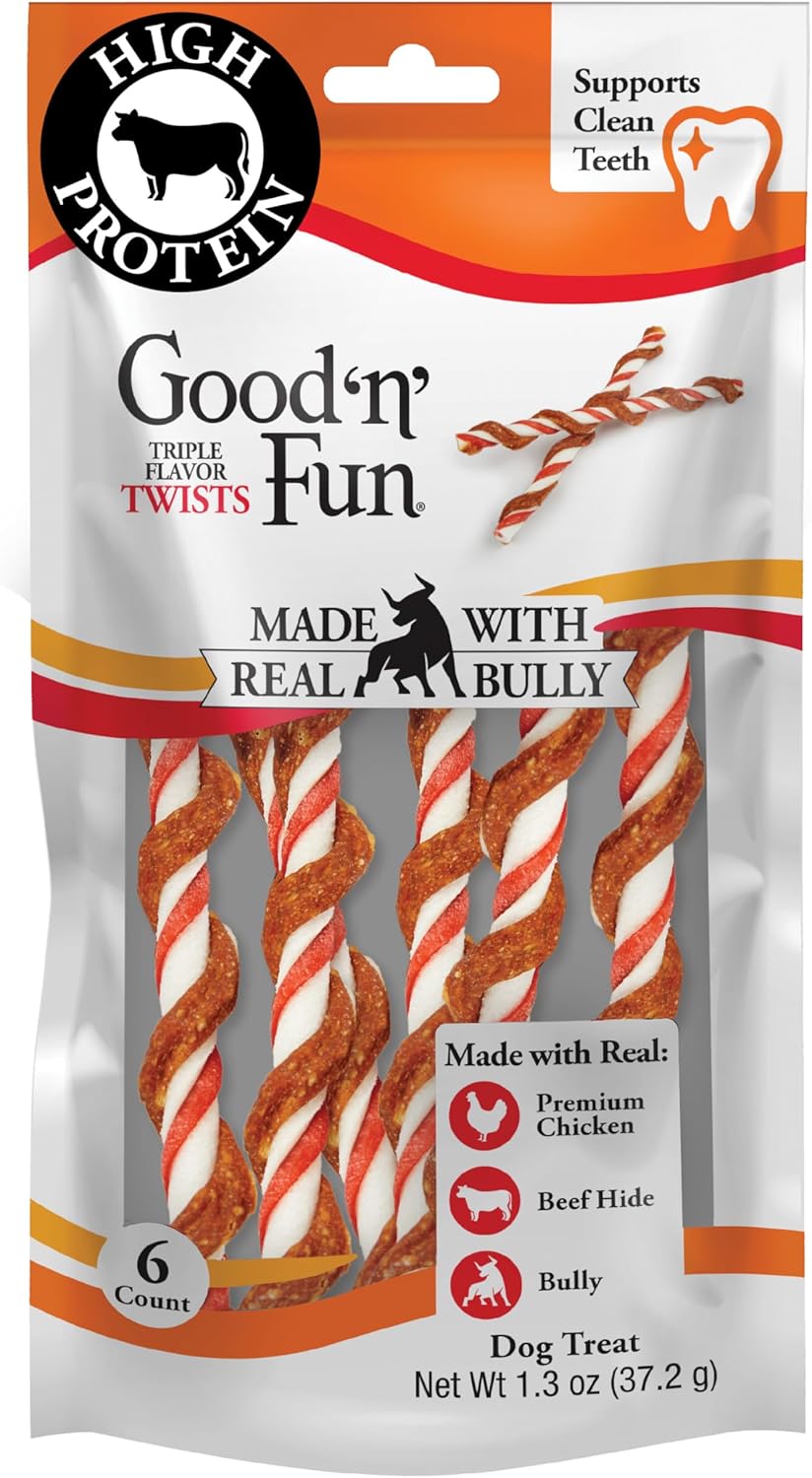 Good 'n' Fun Twists Long-Lasting Dog Treat, With Real Proteins, Beef Hide and Premium Chicken, Supports Dental Health, Mental Stimulation, 70 count - Image 12
