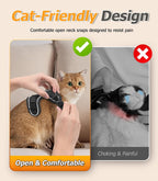 Choke free pet harness showing five pull dispersion points design