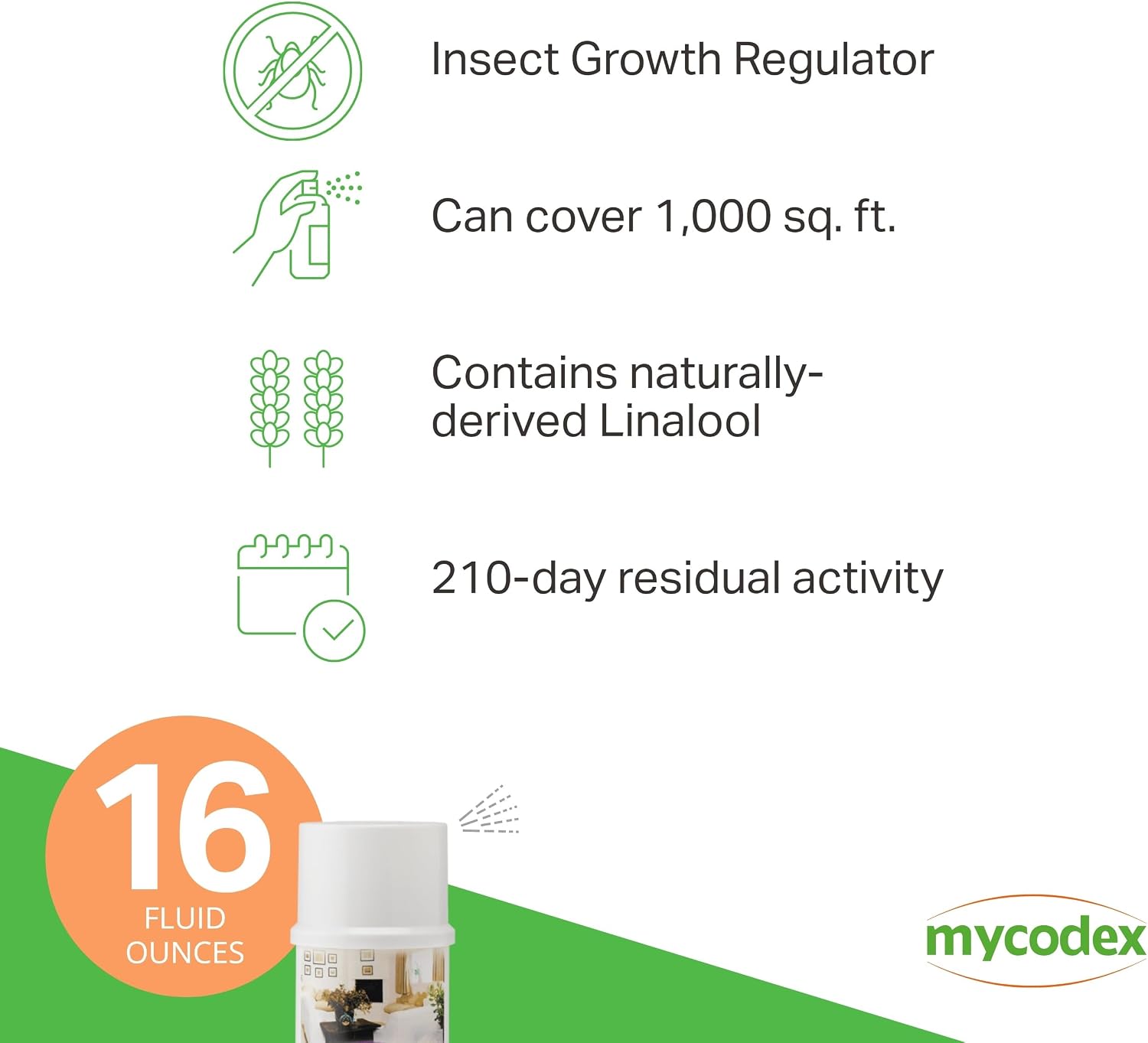 Using Mycodex Plus spray on household carpet for pest removal