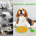 Lalolee green dog licking pad for crate training