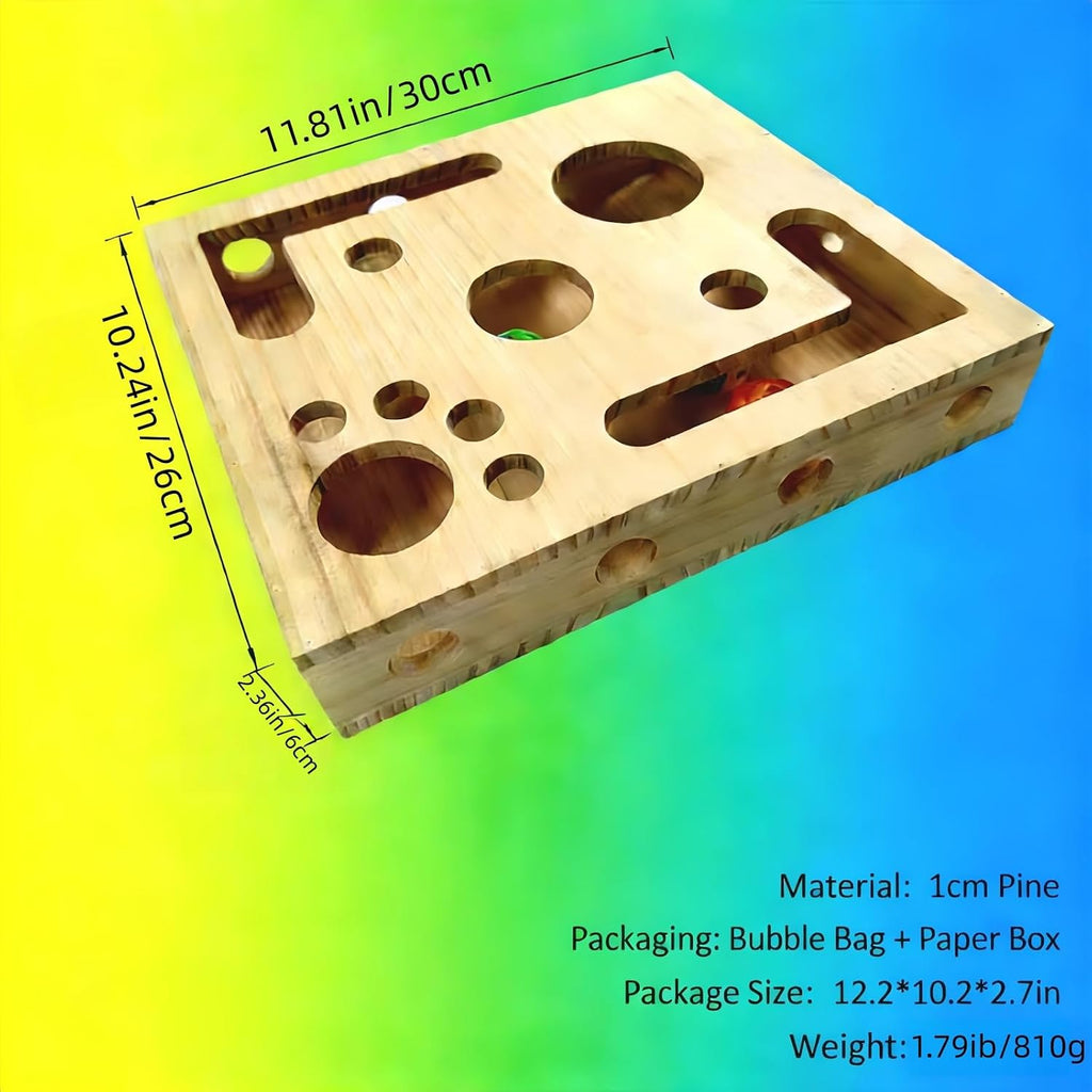 Large wooden pet grooming box puzzle designed to protect household furniture from scratching.