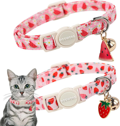 Cat Collar,2 Pack White Hemp Cat Collars Breakaway with Bell, DOGWONG Safety Buckle Wedding Cat Collar for Girl Boy Cats and Small DogsAdjustable 7-12 Inch,Pet Supplies Accessories - Image 14