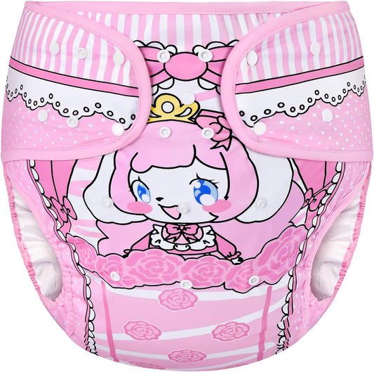 LittleForBig Little Beauty reusable adult diaper cover front view
