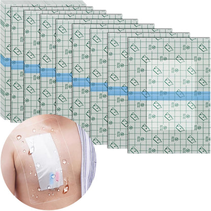 Hola Health waterproof shower protector front view package of seven shields