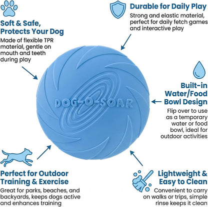 Xigou dog frisbee used as portable water bowl
