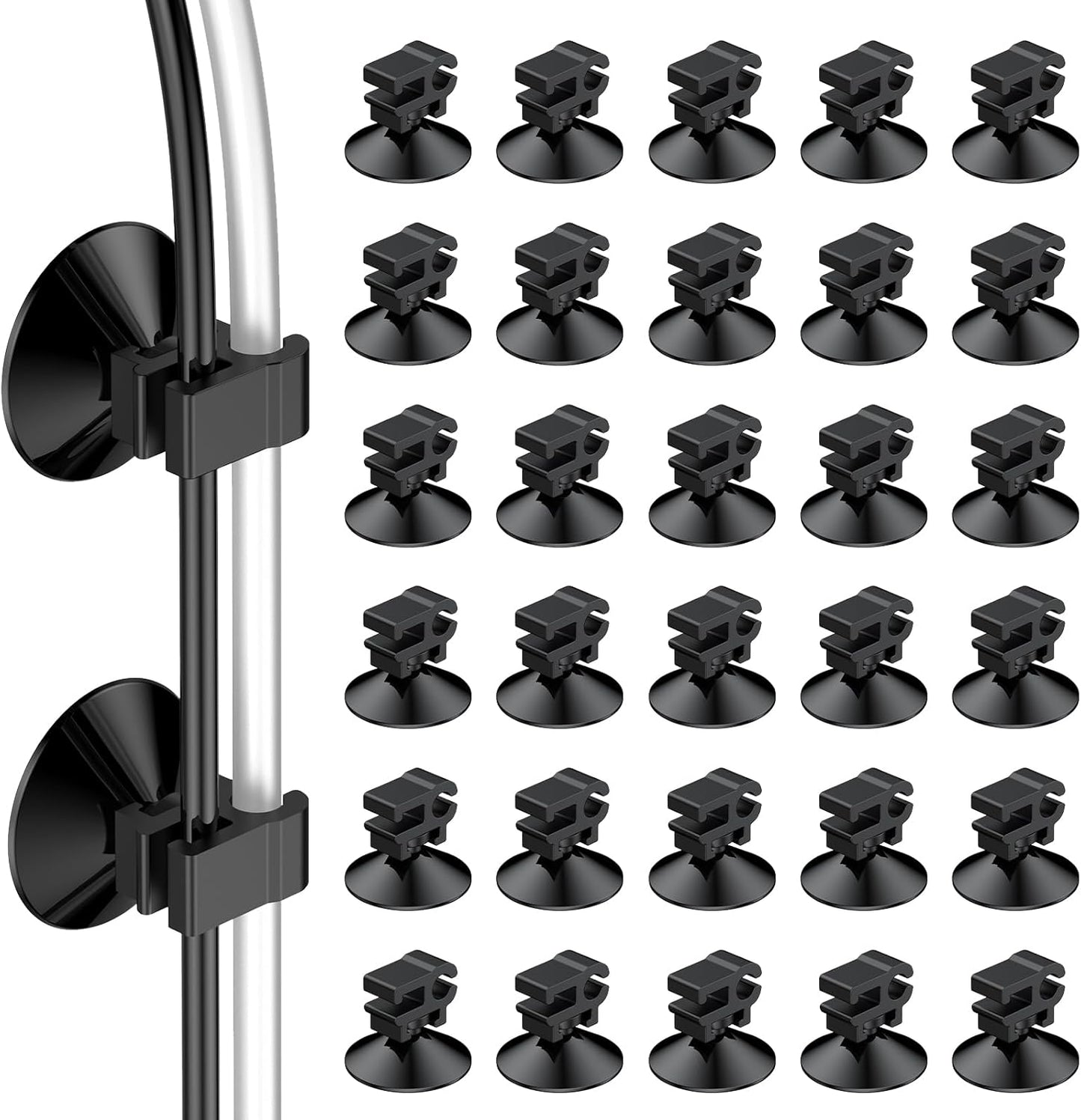 Pawfly aquarium suction cup clips thirty pack front view organizing airline tubing