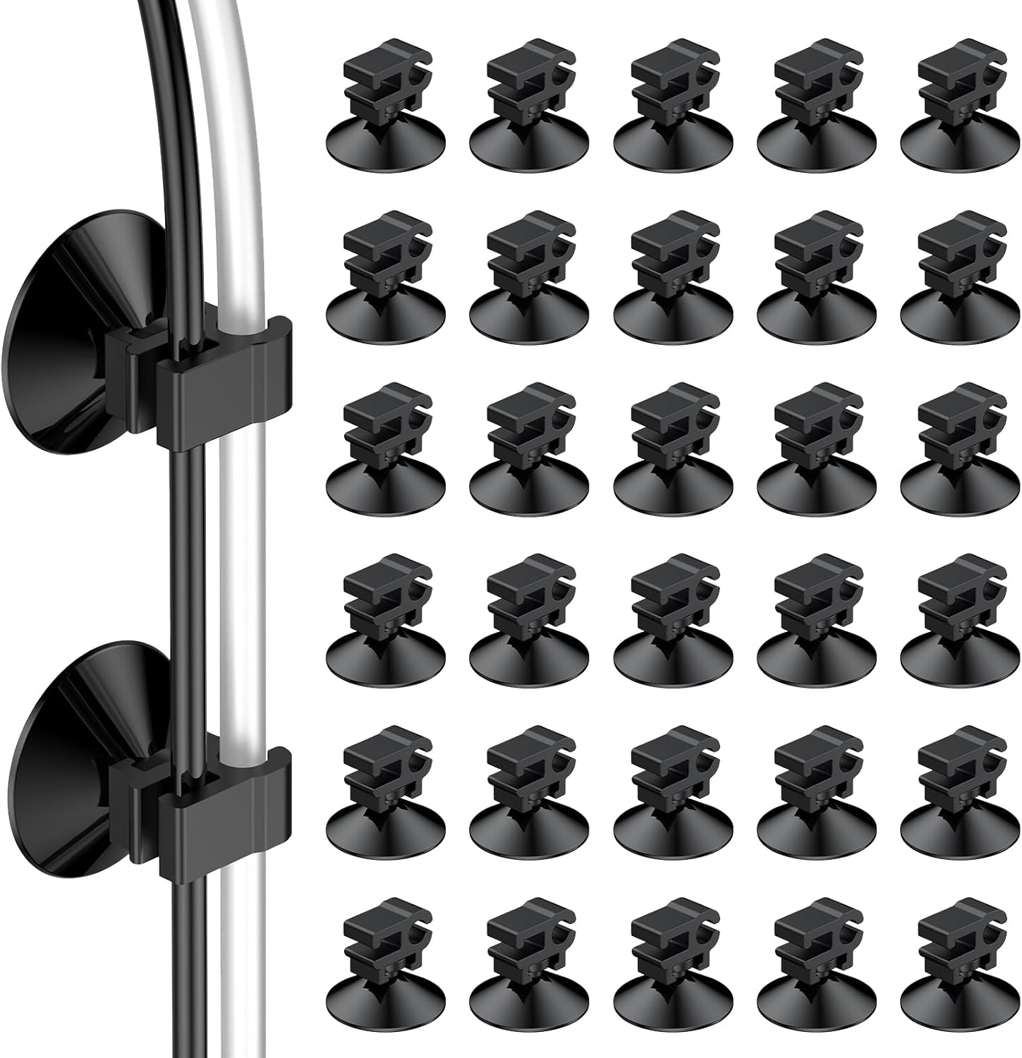 Pawfly aquarium suction cup clips thirty pack front view organizing airline tubing