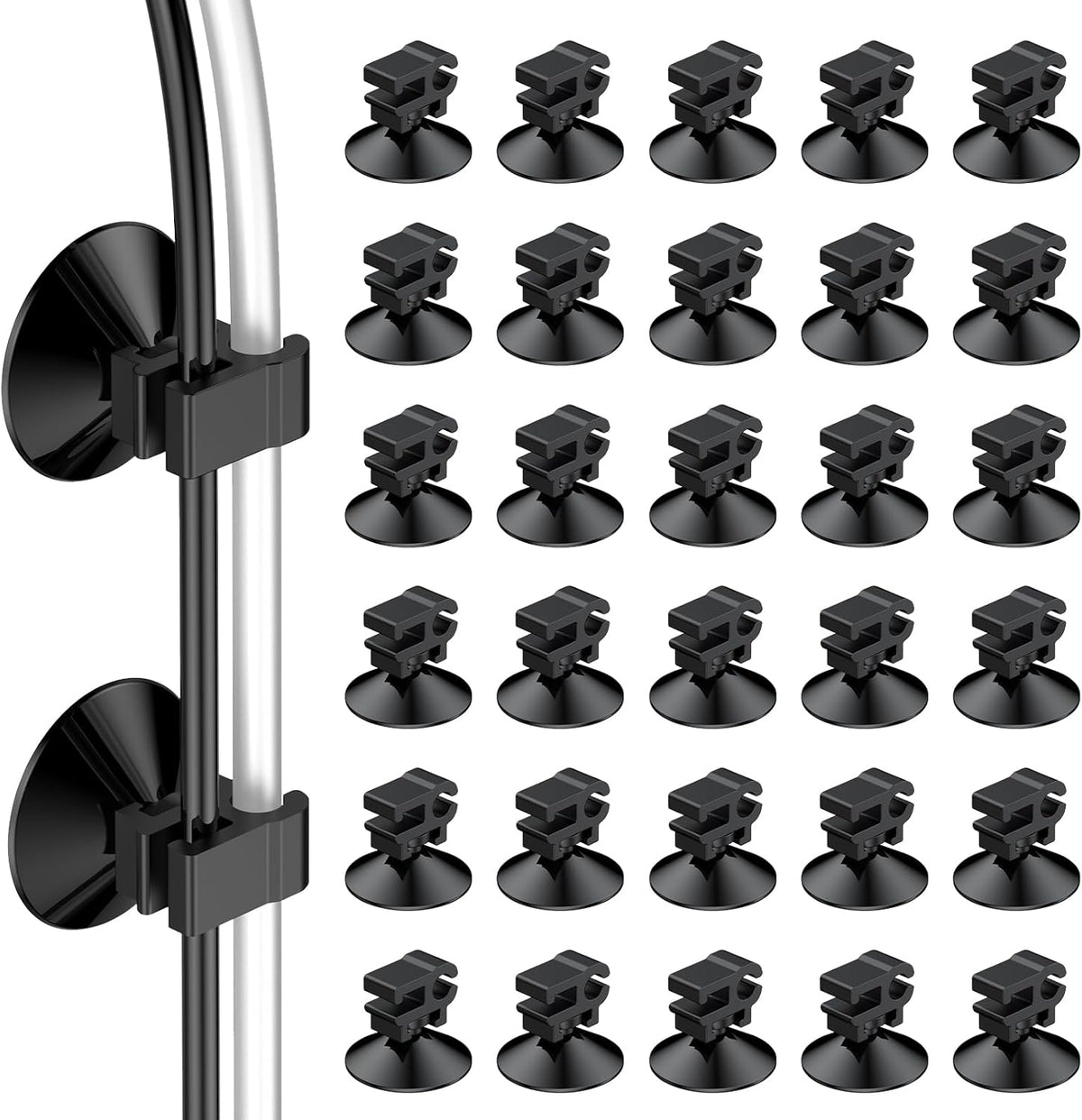 Pawfly aquarium suction cup clips thirty pack front view organizing airline tubing