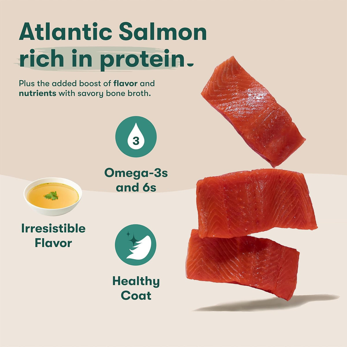 Jinx Chicken and Salmon Homemades wet food pouch display for all life stages