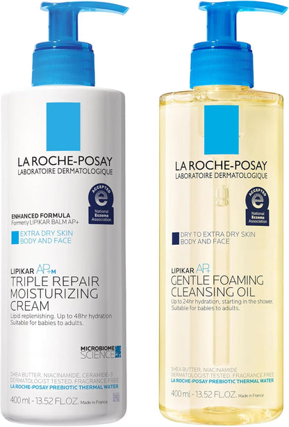 La Roche-Posay Lipikar AP+MAX Triple Repair Moisturizing Body Cream | Face & Body Lotion for Dry Skin with Shea Butter & Niacinamide | Gentle Moisturizer for Very Dry, Rough & Sensitive Skin - Image 10