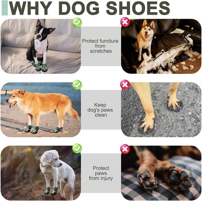 Adjustable closure system on pet boots