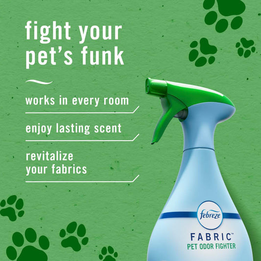 Febreze fabric refresher pet odor spray on living room couch