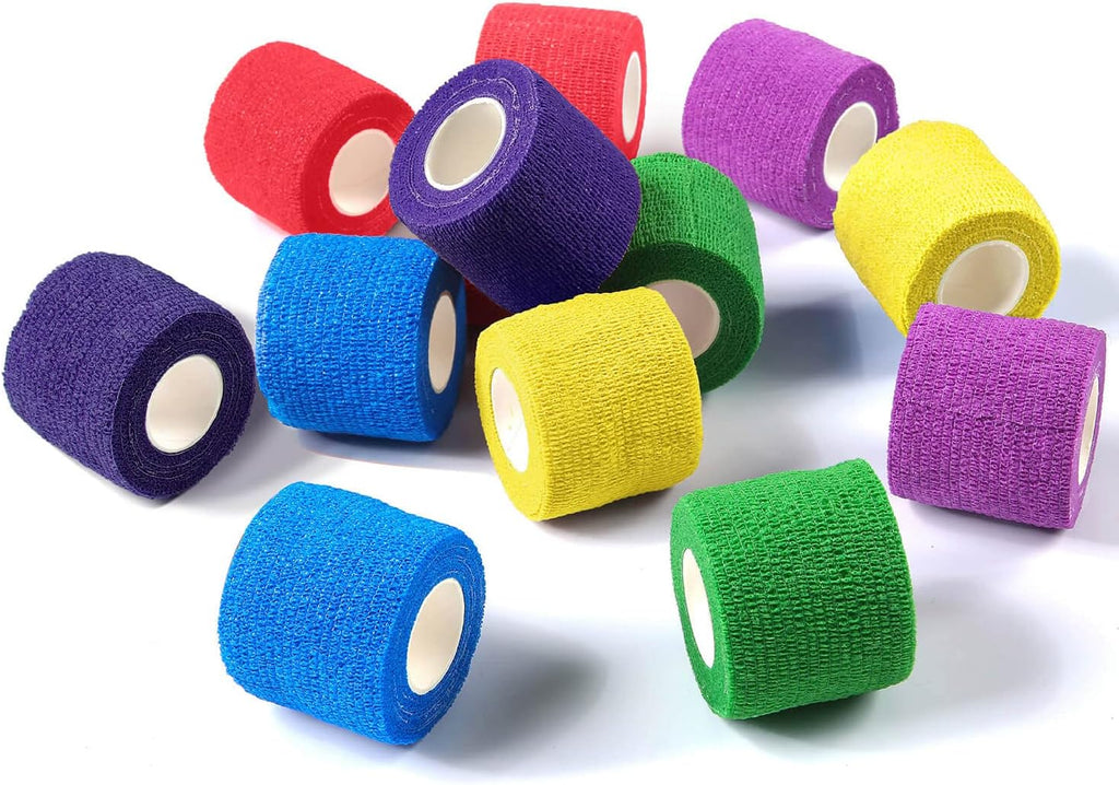 WePet Pet Wrap, Self-Adhesive Non-Woven Bandage, Emergency Cohesive Gauze, for Dogs, Cats, Horse, Birds, Wounds, Wrist Healing, Ankle Sprain, 2 Inch, 12 Rolls - Image 12