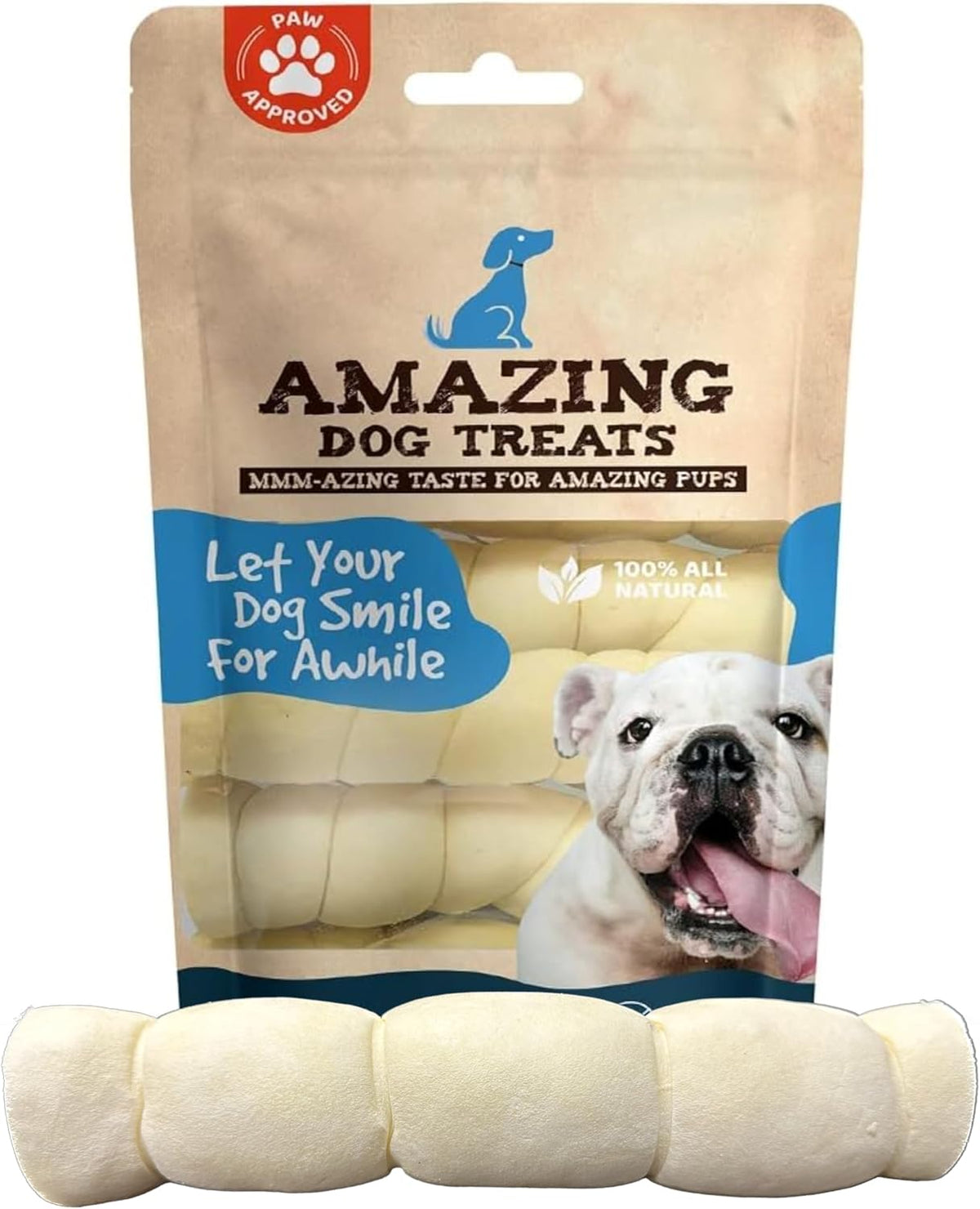 Amazing Dog Treats - Beef Cheek Rolls (Mega Thick 10" - 3 Pcs) - Safe Rawhide Alternative Dog Chew - Great for Power Chewers - Long Lasting Dog Chew - Retriever Rolls for Dogs - Image 10