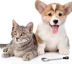 Patelai pet food spoons arranged on a kitchen surface