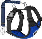 Lukovee Dog Car Harness Seat Belt, Adjustable Mesh Breathable Vest with Elastic Bungee Tether, Soft Padded 2-in-1 Safety Car Harness Seatbelt for Small Medium Large Dogs (Purple,M) - Image 9