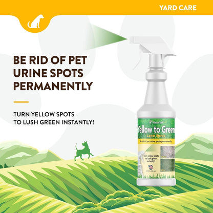 NaturVet lawn spray bottle showing 32 Fluid Ounce capacity