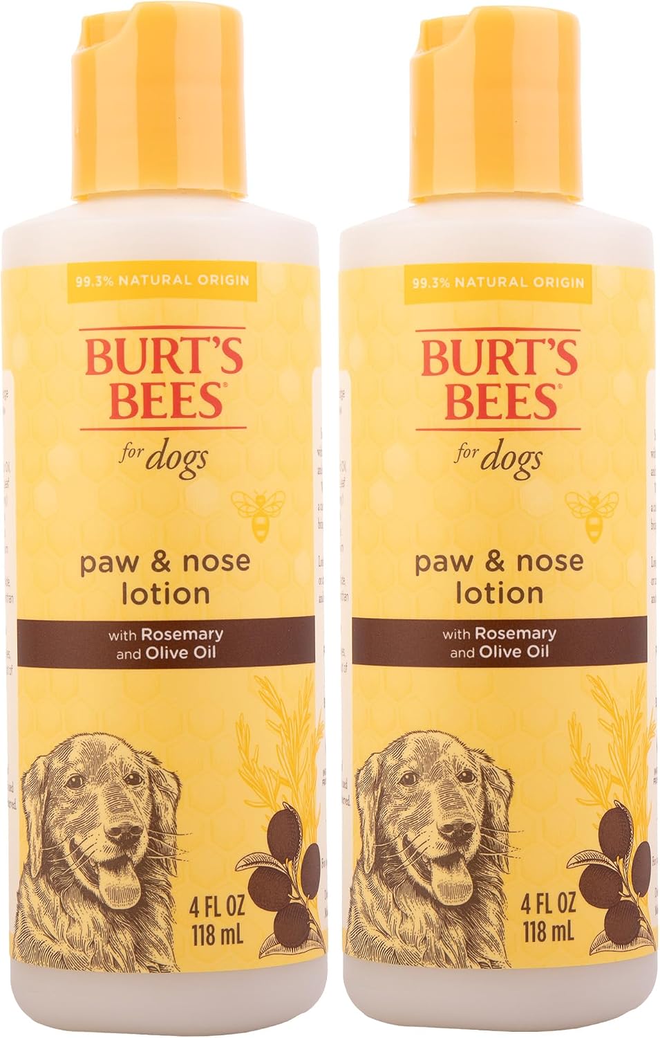 BURT'S BEES FOR PETS Dog Paw and Nose Lotion with Rosemary and Olive Oil Moisturizing Paw Balm for Dry Cracked Pads and Dog Nose Butter Paw Lotion for Dogs Skin Care 4 FL OZ Cruelty Free - Image 10