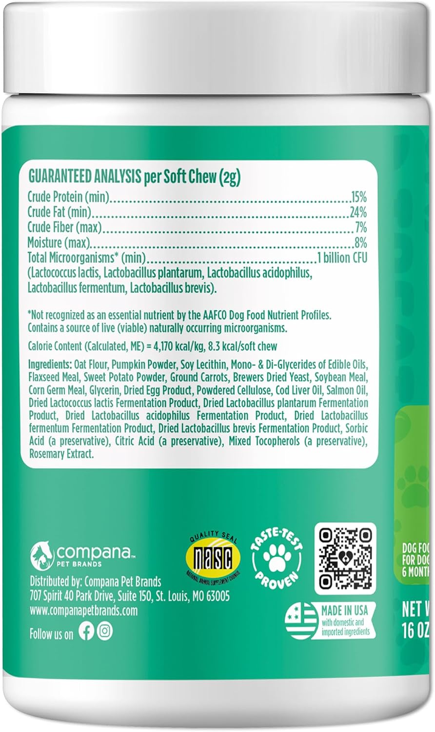 Doggie Dailies Probiotics for Dogs - Advanced Dog Probiotics with Prebiotics - Promotes Digestive Health - Supports Immune System and Overall Health (Pumpkin) 225 Soft Chews - Image 11