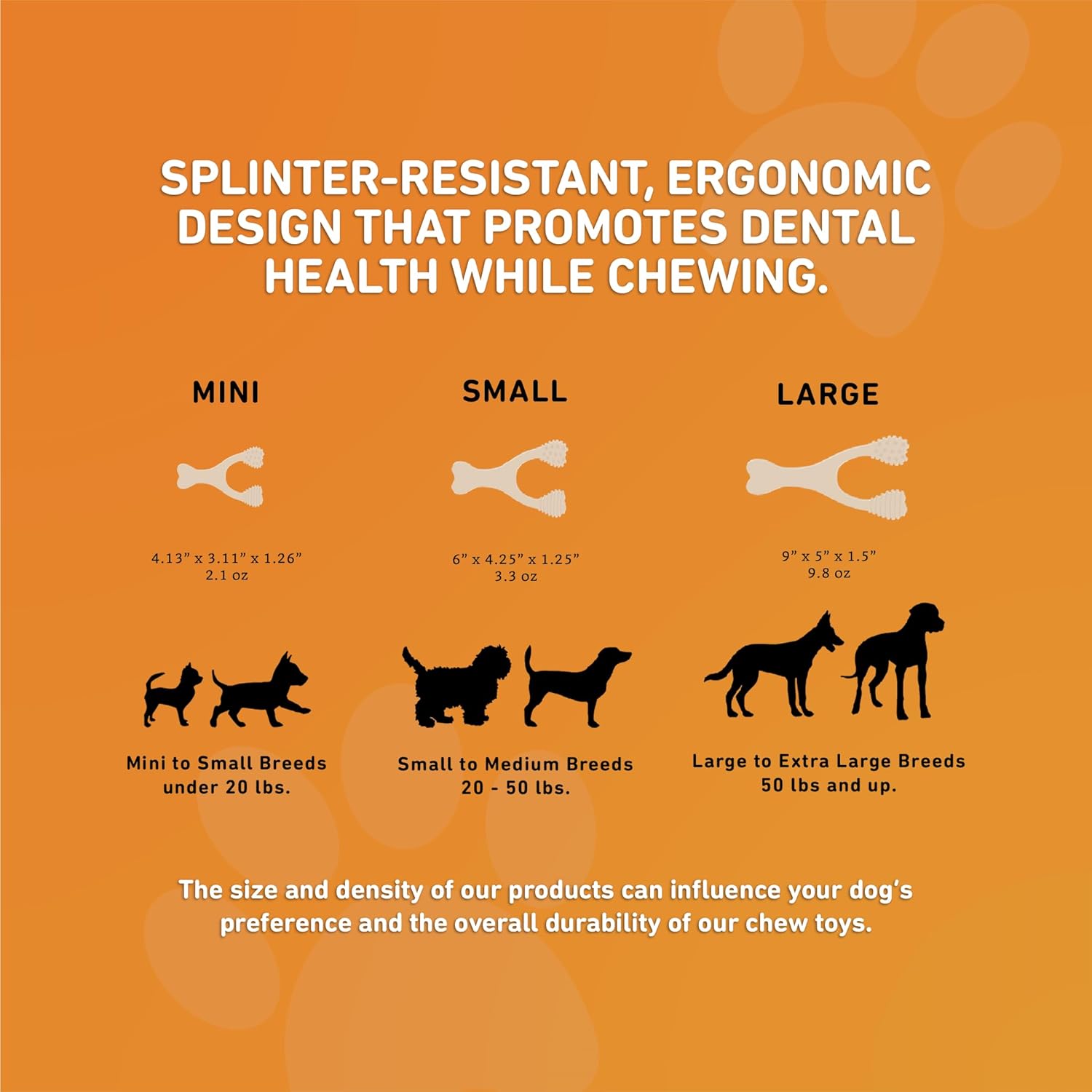 Dog playing with BetterBone hard density chew toy