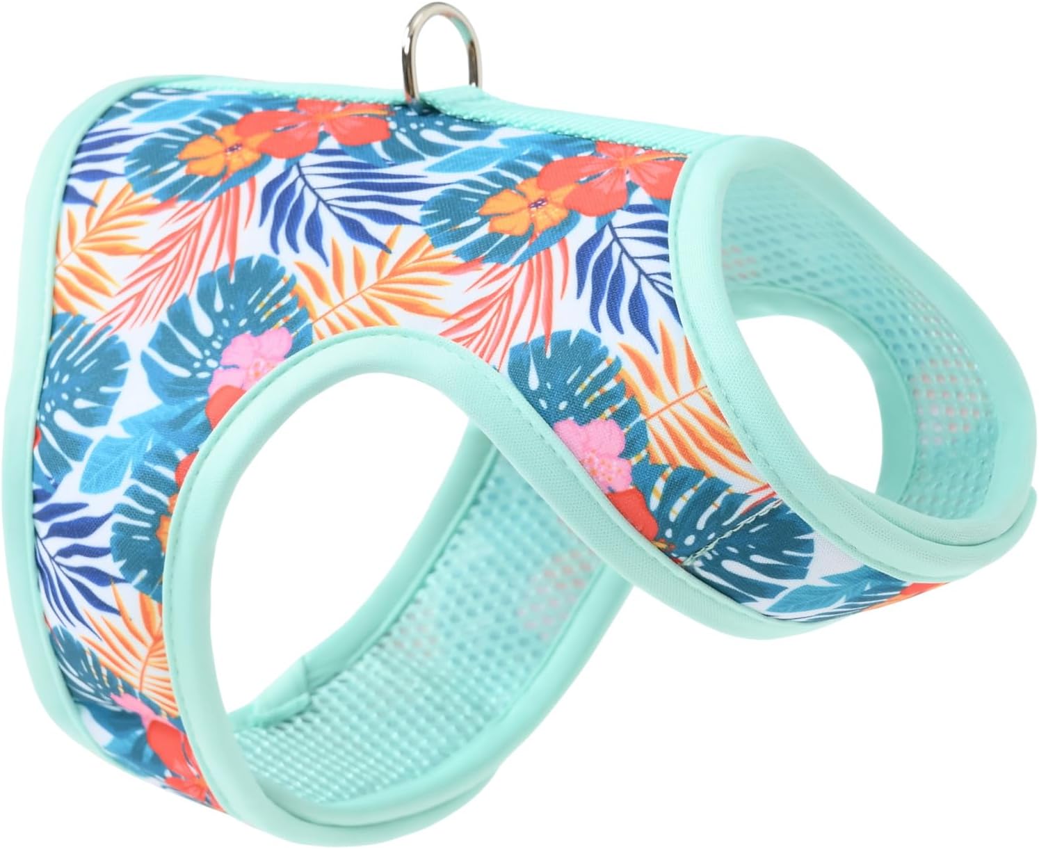 Mile High Life Dog Harness, Air Mesh Floral Vest Harness for 20 lbs Small Dogs & Cats, Easy Get on Adjustable Easy Closures Both Neck and Chest (Purple Flower, S Chest 16"-18") - Image 9