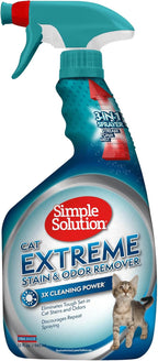 Simple Solution Extreme Cat Stain Eliminator, Stain Remover for Cats, Kitten Essentials, Floor Cleaner, Urine Destroyer, Carpet Cleaner Spray, Pet Odor Eliminator for Home, 32oz (Pack of 2) - Image 11