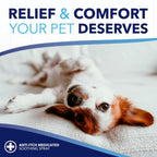 Paraben free and dye free pet cleansing wipes package back instructions