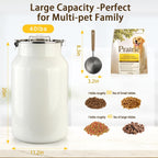 Aloxina dog and cat food bin with airtight lid open