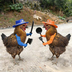 Durable ABS plastic chicken arms with kitchen spatula and sword attachments for viral social media videos