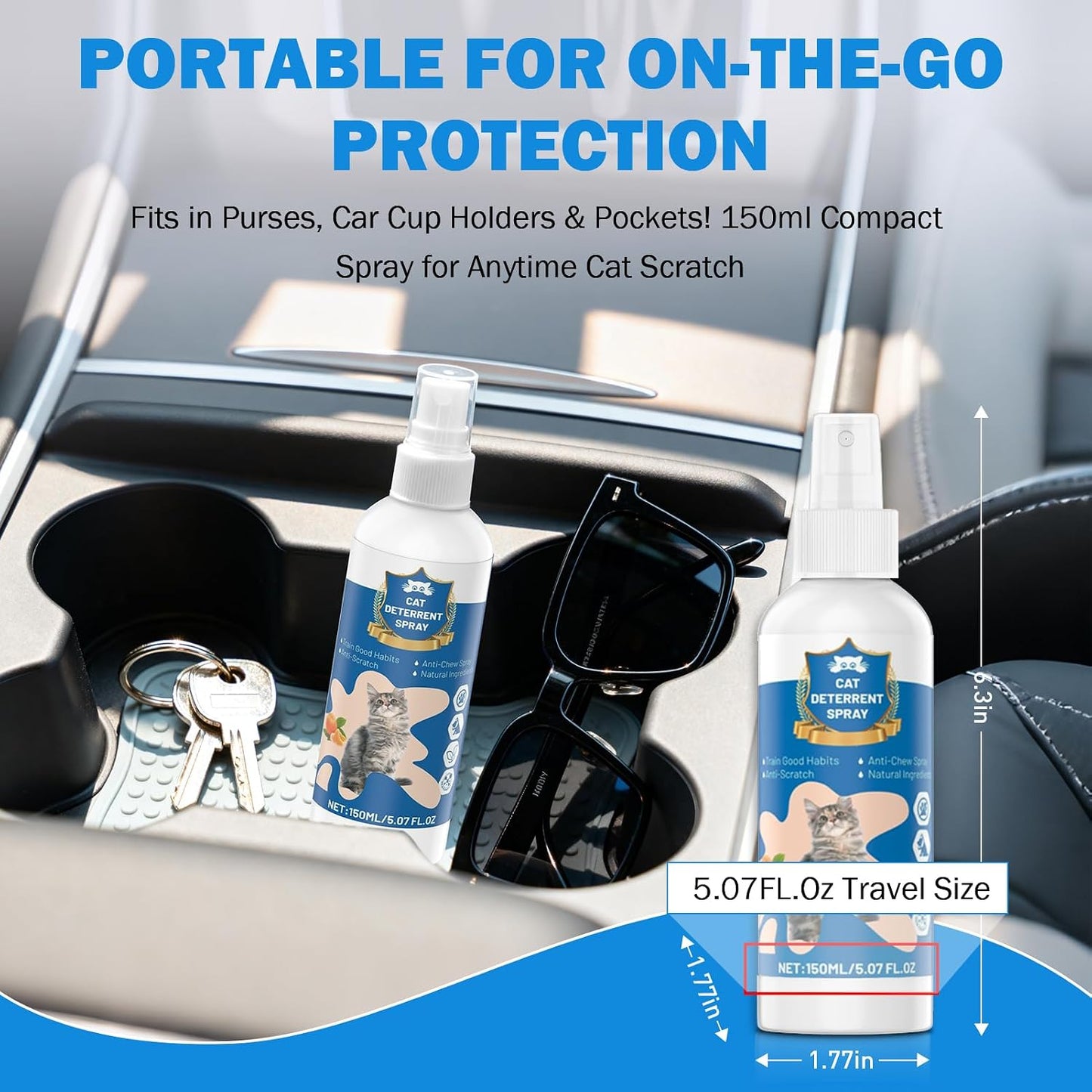 Natural plant extracts cat repellent solution preventing cord chewing