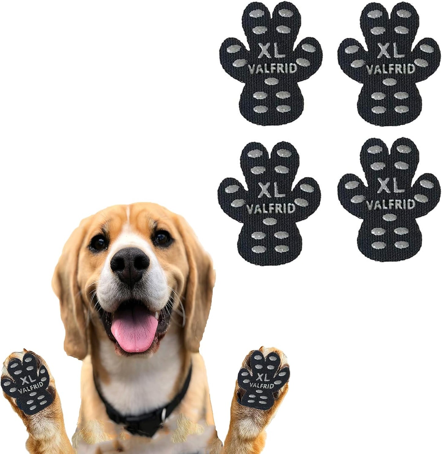 VALFRID Paw Protector Anti Slip Paws for Dogs,Dog Grippers for Senior Dogs,Paw Pads for Hot Pavement, Durable Traction Pads for Hardwood Floors XXL Black 60 Pieces - Image 12