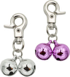 Authentic imported stainless steel pet collar bells pack of two