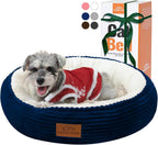 Zerbuger 20in Washable Cat Beds for Indoor Cats - Round Donut Pet Bed for Cats, Small Dogs, Puppy, Kitten - Anti-Slip Bottom, Calming Bed Gift - Pink - Image 9